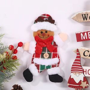 Factory Wholesale Luxury Fabric <b>Christmas</b> Ornaments Modern Santa Reindeer Snowman Designs Bulk Custom Hanging Decor Low MOQ - Product Image 2