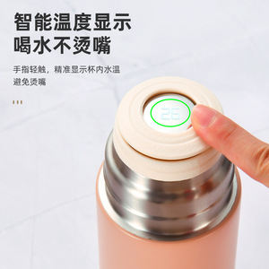 Stainless Steel Thermos Mug 420Ml 580Ml Double Wall Insulated For Office Travel Drinking Water With Handle - Product Image 3