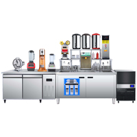 Station de préparation de thé Boba Baiwin, équipement complet pour salon de thé, comptoir de bar à boissons, poste de travail pour boissons