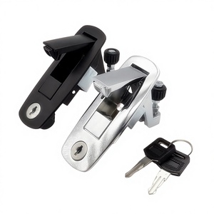 <span class=keywords><strong>Serrure</strong></span> à ressort mécanique MS718/MS709 pour armoire de distribution, châssis de voiture et compresseur d'air - Noir/Argent 2 clés - Product Image 2