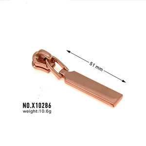 Hoge Kwaliteit Messing Metalen Slider Rits Puller Diverse Vorm Custom Rits Voor Kleding Tas <span class=keywords><strong>Hardware</strong></span> Lage Prijs - Product Image 3