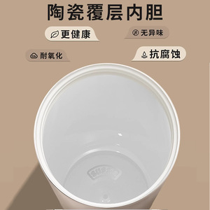 Ceramic Inner Liner Coffee Mug Insulated Cup With Lid <b>Screw</b> Cap High Value Women's Water Bottle Light Luxury Gift Box - Product Image 4