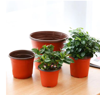 Pots de pépinière et de plantes en PVC épaissi, durables, bicolores, style nordique pour la maison et le jardin, vente en gros