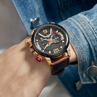Montre pour homme en acier inoxydable et cuir, design simple, trois aiguilles, calendrier, date, 48 mm, logo personnalisé LG8917, quartz, luxe, mode