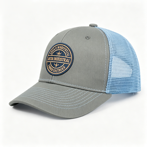 Trending Wholesale High Quality Trucker <b>Hats</b> Custom Embroidery Logo Mesh Snapback Sports Caps <b>Summer</b> Outdoor - Product Image 2