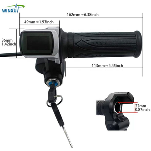Acelerador de Giro para Bicicleta Eléctrica, 24V 36V 48V 60V, con Bloqueo, Indicador LED de Nivel de Batería, para Scooter Eléctrico, Bicicleta, Triciclo - Product Image 4