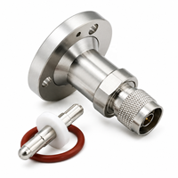 Connecteur mâle de type N vers adaptateur coaxial RF à montage sur panneau à bride EIA 7/8 en stock