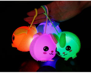 ลูกบอลบีบกระต่ายนุ่มสำหรับเด็กและผู้ใหญ่ พร้อมไฟ ของเล่นคลายเครียด ของเล่นเสริมสมาธิสำหรับเด็กผู้หญิง ของเล่นกระต่ายหลากสี ของเล่นส่งเสริมการขาย - Product Image 5