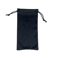Sac à lunettes noir blanc à la mode microfibre chiffon doux lunettes lunettes emballage lunettes de soleil lunettes pochette