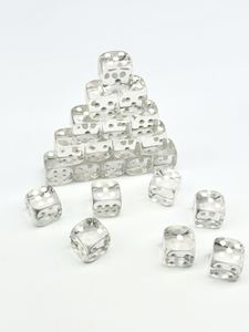 Acrylic Crystal Clear Round Corner Six Sided Dice Creative <b>Mahjong</b> Game Theme for Bar Supplies Tabletop Gaming Dice <b>Set</b> - Product Image 4