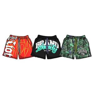 <span class=keywords><strong>Pantaloncini</strong></span> estivi sottili in rete <span class=keywords><strong>pantaloncini</strong></span> da <span class=keywords><strong>basket</strong></span> sportivi da corsa da uomo e traspiranti pantaloni a quarto <span class=keywords><strong>tipo</strong></span> larghi - Product Image 4