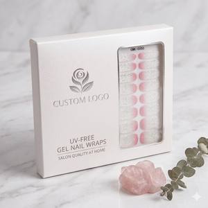 Bandes de gel pour ongles personnalisées sans UV, qualité salon premium, longue durée, véganes, sans cruauté, achat en gros pour salons de manucure - Product Image 1