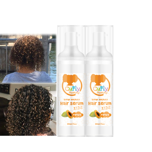 Curlymom-<span class=keywords><strong>suero</strong></span> para el cabello de hojas para <span class=keywords><strong>niños</strong></span>, aceite de coco con frizz suave sedoso, vitamina E, orgánico - Product Image 1