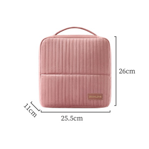 New Eco-Friendly Zipper Soft Handle Durable Portable Medium Capacity Multi-Function Travel Compartment Stand-<b>Up</b> Cosmetic <b>Bag</b> - Product Image 6