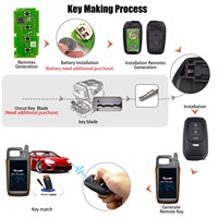 Llave remota inteligente Xhorse XSTO01EN para Toyota XM38 4D 8A 4A todo en uno llave de 4 botones
