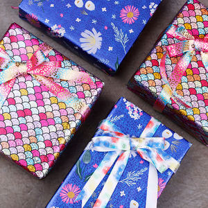 <b>Birthday</b> Gift <b>Wrapping</b> <b>Paper</b> 43 *1000 cm Metallic <b>Paper</b> Gift Foil <b>Wrapping</b> <b>Paper</b> Packaging - Product Image 6