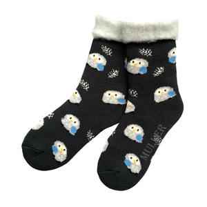Gire el brazalete de los hombres sherpa forrado <span class=keywords><strong>zapatillas</strong></span> calcetines con conceptos básicos de pollo - Product Image 1