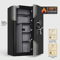 Coffre-fort à armes à feu JB avec serrure électronique à code, dimensions L700xW600xH1700mm, utilisation intérieure/extérieure