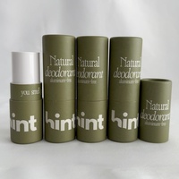 100% Biodégradable Écologique Twist up Papier Baume À Lèvres Tube Personnalisé Papier Rouge À Lèvres Emballage Conteneur Cylindre Papier Tube