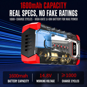 Arrancador de Coches Portátil ABS 12V al por Mayor, Inflador de <span class=keywords><strong>Neumáticos</strong></span> 4 en 1, Bomba de Aire, Batería Externa, Potenciador Digital LED para SUV y Camiones - Product Image 4
