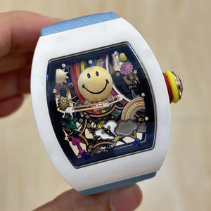 Montre mécanique de luxe de haute qualité avec cadran carré, montre mécanique en fibre de carbone étanche - Product Image 2