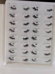 Pestañas de Visón Naturales 3D, Largas, con Banda Transparente, Pestañas de Media Diadema y de Esquina, 100% Visón Real, Marca Privada - Product Image 3