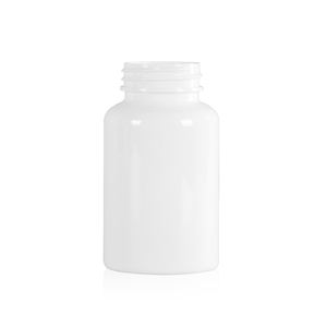 Frasco de medicina PET seguro para alimentos de grado farmacéutico FDA 3oz 5oz 6oz superficie lisa y brillante blanco opaco colores personalizados - Product Image 4