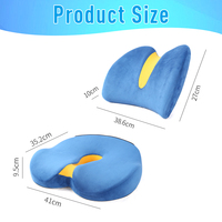 Coussin de siège en mousse à mémoire de forme pour chaise de bureau Design ergonomique anti-douleur antidérapant soulagement de la pression orthopédique