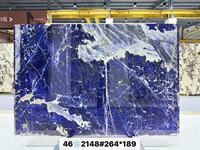 Dalles de marbre bleu vif naturel de luxe PerfectStone, décorations durables et brillantes, pierre de style exotique magnifique pour villa de luxe