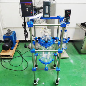 Tiandi Lab corong bubuk kaca 250ml, dengan katup vakum putar corong makan tambahan untuk penggunaan laboratorium - Product Image 5