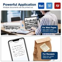 Impresora de Documentos Fotográficos de Bolsillo con Bluetooth, Impresora Térmica A4, Impresora Inalámbrica Digital BT para Negocios, Impresora de Archivos 2026