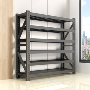Étagères métalliques robustes StoreMax à 6 niveaux pour le rangement au bureau et au garage - Product Image 1