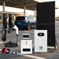 Système solaire autonome hors réseau ESS complet avec accessoires complets et unité de batterie au lithium-fer modulaire sur roues