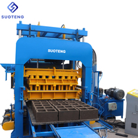 QT15-15 SUOTENG Machine de fabrication de blocs et de briques en béton entièrement automatique hydraulique PLC et moteur, tension 220/380V, garantie 1 an