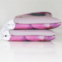 Épais fermeture éclair néoprène crayon stylo mallette de rangement fleur impression haute capacité sac de papeterie pour les étudiants