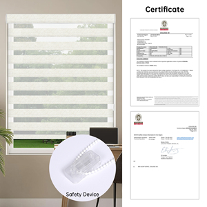 Persianas Modernas Horizontales de Zebra Lisas SAMADHI, Cortadas a Medida, para Ventanas, Cortinas Translúcidas de Doble Capa, Control de Filtrado de Luz - Product Image 1