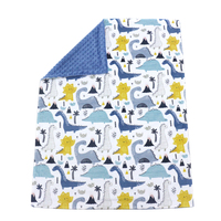 Couverture bébé en molleton minky à pois, personnalisée, certifiée CE/CPC, super confortable, sublimation, sans rembourrage, design moderne pour la vente en gros