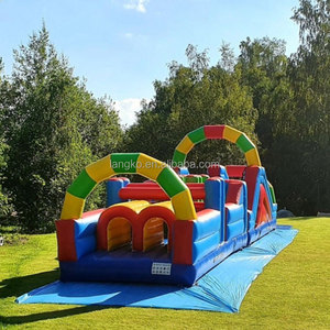 Carrera de obstáculos inflable para adultos Juego de carrera de obstáculos inflable barato Carrera de obstáculos inflable - Product Image 2