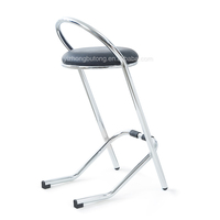 Tabouret de bar moderne en cuir, éclairé, imperméable, chaise haute pour chambre à coucher, salle de sport, salon, utilisation en extérieur