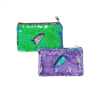 Offre Spéciale pas cher brillant Paillettes sacs à cosmétiques paillettes blanc maquillage pochette promotionnel plat paillettes sac à main sac cosmétique pour les femmes