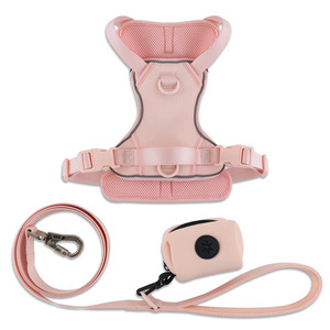 Hiçbir çekme Zee köpek koşum logosu yansıtıcı ayarlanabilir yelek hiçbir Choke ön kurşun yumuşak yastıklı evcil hayvan koşumu ile kolay kontrol kolu - Product Image 1