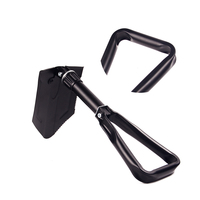 Pelle à neige pliable multifonction avec poignée en D 50 #   Acier 580 mm pour le déneigement et les activités en plein air dans le désert