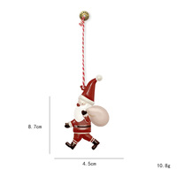 Nordique Danemark Style Mini pendentif fer décorations d'arbre de noël anges âgés pentagramme elfe cloches sacs pour accrocher pour