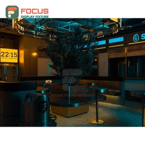 Vitrine à café commerciale avec panneau en verre trempé, configuration d'angle, armoire de café commerciale - Product Image 5