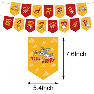 Set di Palloncini in Lattice e Decorazioni per Torte a Tema <span class=keywords><strong>Tom</strong></span> e <span class=keywords><strong>Jerry</strong></span>, Gatti e Topi, per Feste di Compleanno - Product Image 2