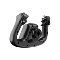 Manette de jeu sans fil MOZA MFY YOKE 2,4 GHz pour simulateur de vol avec double vibration, design écologique, noir pour PC
