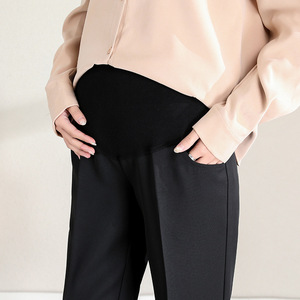 Pantalon de Maternité Printemps Été Automne Hiver Coupe Droite Professionnel Habillé Grande Taille Doublure Polaire Extra Épaisse - Product Image 1