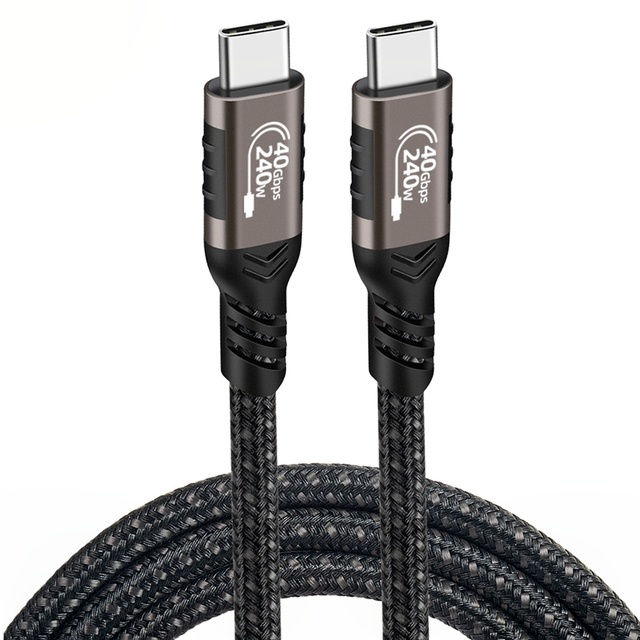 USB4 Data Cable Compatible with Thunderbolt 4 Full Function Type c 40Gbps Transmission 8k Video 240w Fast Charging Usb-c Cable