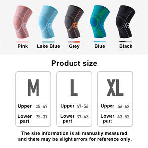 Genouillères de compression fines en nylon colorées, antidérapantes, imperméables et respirantes pour la protection sportive – Idéales pour le printemps – Vente chaude - Product Image 2