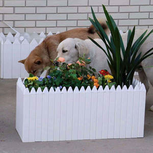 Décoration Jardin En Gros En Bois PVC Plastique Jardinières <span class=keywords><strong>Lit</strong></span> <span class=keywords><strong>Extérieur</strong></span> Fenêtre Plantation Boîtes À Fleurs - Product Image 1